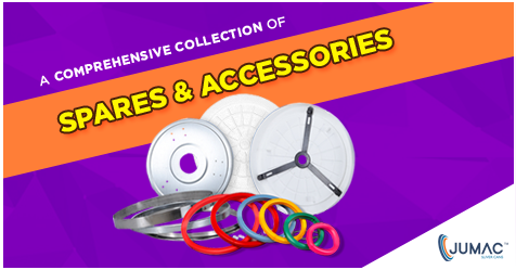 Complete Range of Spares & Accessories are available at Jumac