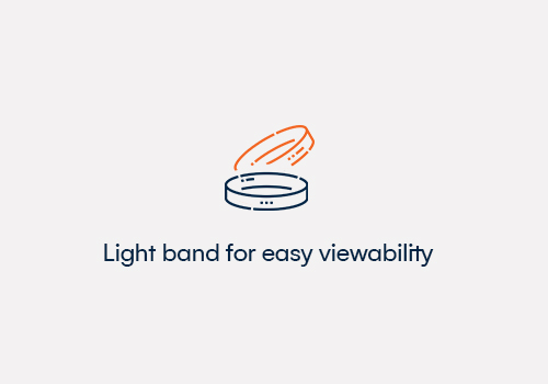 JI+ Cans With Light Band for Viewability